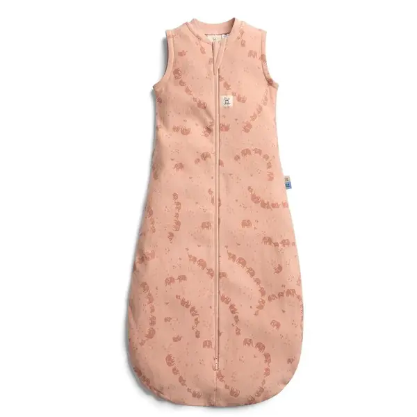 ERGOPOUCH Vak na spanie organická bavlna Jersey Elephant Parade 3-12 m, 6-10 kg, 0,2 tog