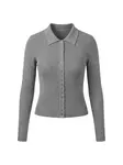 studioselect Kardigán 'Luna'  sivá melírovaná