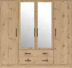 Šatní skříň Smart SR1 Varianta: Se zrcadlem, Barva korpusu + barva dveří: Dub artisan