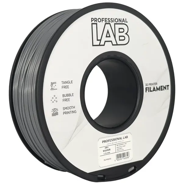 Professional Lab FG-P10-E1, 3D filament, ABS+, Silver, 1kg, 1,75mm