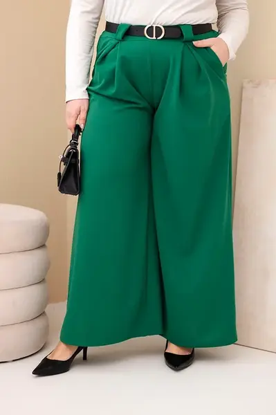 Kesi Włoski dámské plus size kalhoty