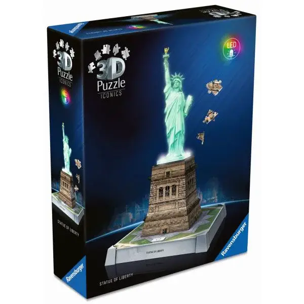 Ravensburger Iconics: Socha svobody (Noční edice)