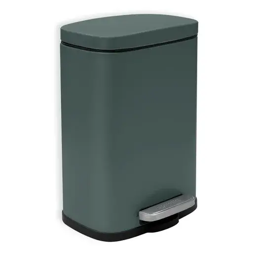 Spirella Spirella pedálový odpadkový kôš akira matná tmavo zelená oceľ 5 l 10.20816