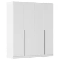 Rauch Möbel ŠATNÍ SKŘÍŇ S OTOČNÝMI DVEŘMI, bílá, tmavě šedá, 181/229/54 cm