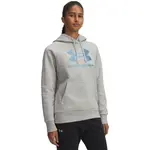 Under Armour RIVAL FLEECE SHIMMER Dámska mikina, sivá, veľkosť L