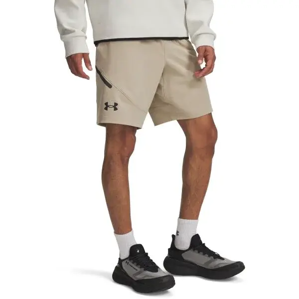 Under Armour UNSTOPPABLE SHORTS Pánske kaťasy, béžová, veľkosť