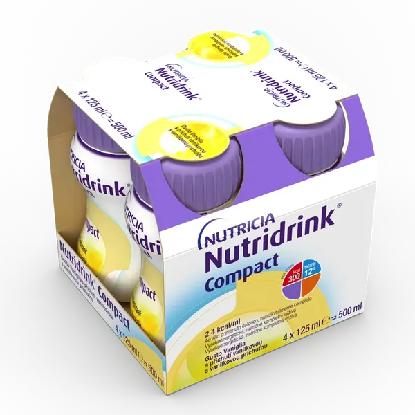 Nutridrink Compact s příchutí vanilkovou por.sol.4x125ml