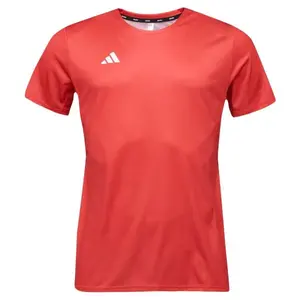 adidas CU RUN TEE SB M Pánske bežecké tričko, červená, veľkosť