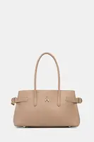 Kožená kabelka Patrizia Pepe oranžová barva, 8B0305 L162