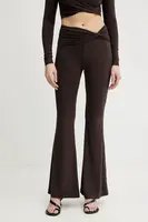 Legíny La Mania JULIEN dámské, hnědá barva, JULIEN