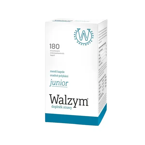 Walzym Junior enzymové kapsle 180 kapslí