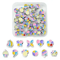 33Pcs 11 Styles CCB Plastic Large Hole Beads