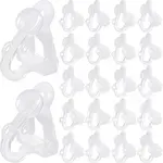 200Pcs Plastic Clip-on Earring Findings