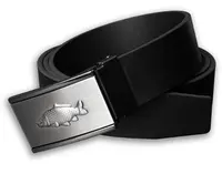 Kožený opasok 35 mm s kovovou prackou kapor - hnedý - dĺžka 95 cm