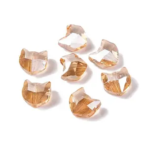 100Pcs Electroplate Glass Beads