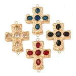 304 Stainless Steel Pave Cubic Zirconia Connector Charms