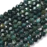 Natural Moss Agate Beads Strands