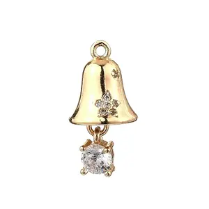 Brass Micro Pave Cubic Zirconia Pendants