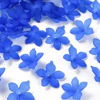 Frosted Acrylic Bead Caps