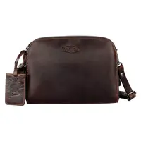 Dámská kožená crossbody kabelka Sparwell Petra - hnědá