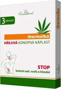 CANNADERM thermolka hřejivá náplast 3 ks