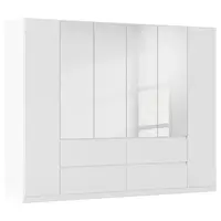 Rauch Möbel ŠATNÍ SKŘÍŇ S OTOČNÝMI DVEŘMI, barvy stříbra, bílá, 271/210/54 cm