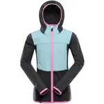 ALPINE PRO ZOLLO Detská ultral'ahká funkčná mikina, čierna, veľkosť 164-170