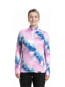 Dámské termo tričko meatfly esme růžová/modrá s