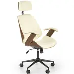 Otočné kreslo Ignazio orech/krémová