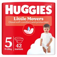 HUGGIES® Little Movers plenky 5 (11-25 kg) 42 ks