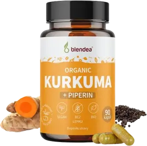 BLENDEA BIO Kurkuma+ Pipperin 90 kapslí