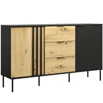 Komoda 2D3SZ RiminI 03 černá/artisan