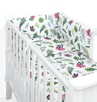 Mamo Tato Mantinel s povlečením do postýlky, 3D sada Bavlna, Kapradí, 135x100 cm