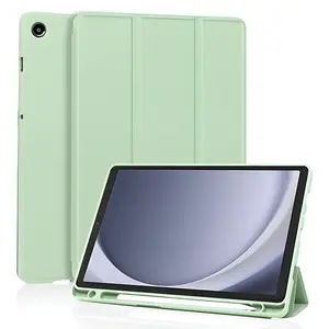 Techsuit Flex Trifold pouzdro, Samsung Galaxy Tab A11 / A9, světle zelené