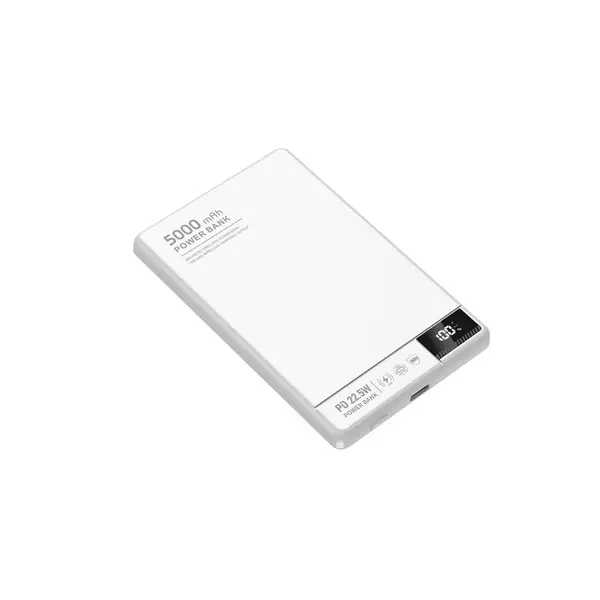 UltraThin MagSafe 15W Bezdrátová powerbanka 10000 mAh s LED displejem a podporou nabíjení Apple Watch, stříbrná