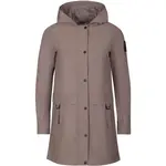 NAX ARESA Dámsky kabát s kapucňou, hnedá, veľkosť