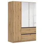 Rauch Möbel ŠATNÍ SKŘÍŇ S OTOČNÝMI DVEŘMI, dub artisan, 136/197/54 cm