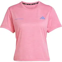 adidas OWN THE RUN MELANGE TEE W Dámske bežecké tričko, ružová, veľkosť