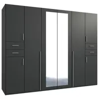 MID.YOU ŠATNÍ SKŘÍŇ S OTOČNÝMI DVEŘMI, barvy grafitu, 270/208/58 cm