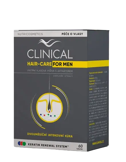 CLINICAL Hair-Care for MEN –kúra na 2. měsíce 60 tobolek