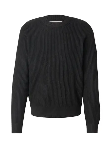 JACK & JONES Sveter 'JCOGRID'  čierna