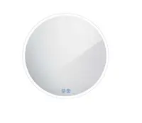 Nimco Zrcadla - Zrcadlo s LED osvětlením, průměr 60 cm, dotykový senzor, hliník ZP 26000RVX