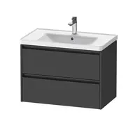 Duravit Ketho.2 - Umývadlová skrinka, 55x78x46 cm, 2 zásuvky, grafit mat K25283049490000