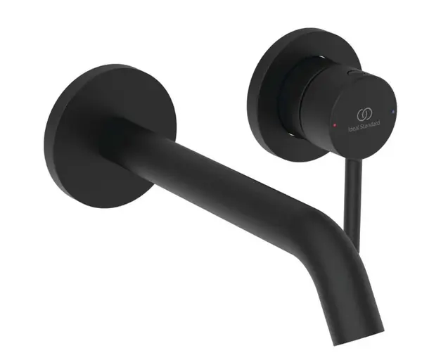 Ideal Standard Ceraline Nuovo - Umývadlová batéria pod omietku, 2-otvorová inštalácia, hodvábna čierna BD764XG