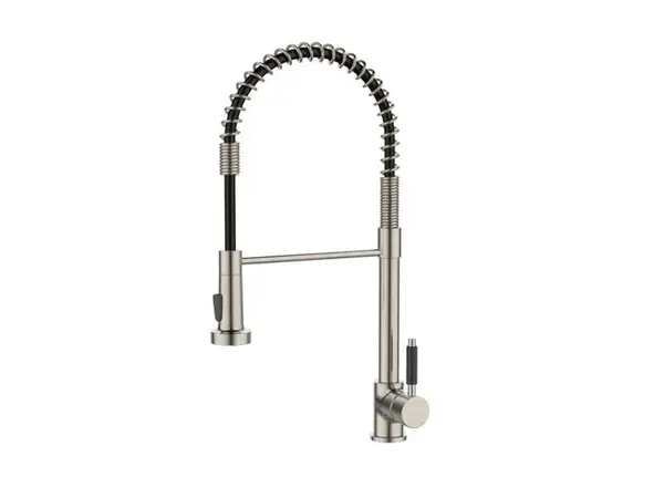 Alveus Urban - Dřezová baterie s flexibilním ramenem a sprškou, nerez/matná černá 1150886