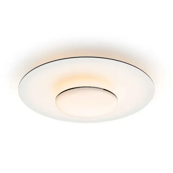 Philips Osvětlení - Stropní LED svítidlo, průměr 50 cm, 2700 K, 40 W, stmívatelné, bílá/černá 929003316201