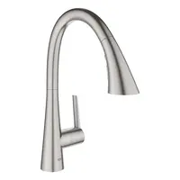 Grohe Zedra - Drezová batéria s výsuvnou spŕškou, supersteel 32294DC2