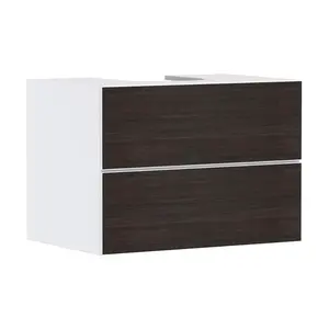 Hansgrohe Xevolos E - Umývadlová skrinka 78x56x55 cm, 2 zásuvky, matná biela/tmavý dub 54187730