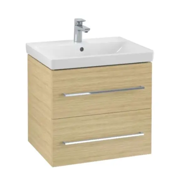 Villeroy & Boch Avento - Umývadlová skrinka, 58x51x45 cm, 2 zásuvky, Oak Kansas A88900RH