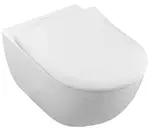Villeroy & Boch Subway 2.0 - Závesné WC s WC doskou SoftClosing, DirectFlush, alpská biela 5614R201